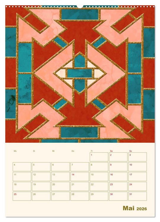 Produktbild: Art Deco Planer (hochwertiger Premium Wandkalender 2026 DIN A2 hoch), Kunstdruck in Hochglanz