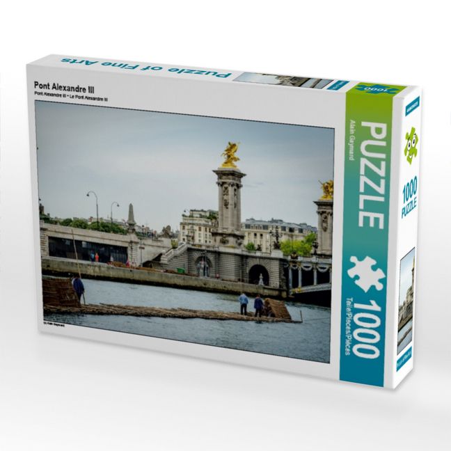 Produktbild: CALVENDO Puzzle Pont Alexandre III | 1000 Teile Lege-Gr&ouml;&szlig;e 64x48cm Foto-Puzzle f&uuml;r gl&uuml;ckliche Stunden
