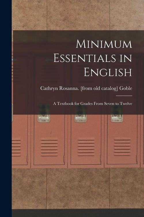 Produktbild: Minimum Essentials in English: A Textbook for Grades From Seven to Twelve