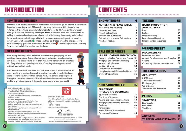 Produktbild: Minecraft Maths Age 10-11