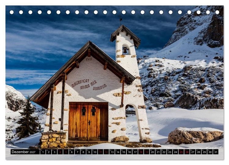 Produktbild: Lagazuoi Dolomiten (Tischkalender 2027 DIN A5 quer), CALVENDO Monatskalender