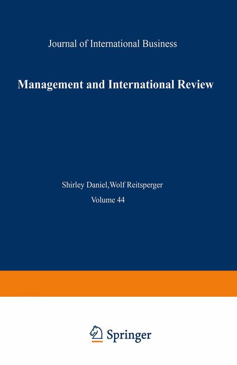 Produktbild: Management and International Review