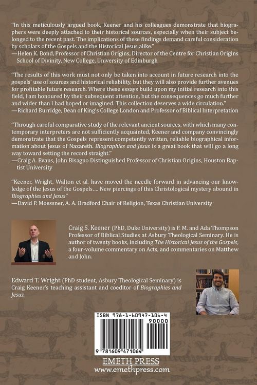 Produktbild: Biographies and Jesus