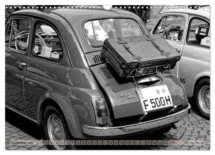 Produktbild: il Cinquecento - Details im Fokus - im Look eines legend&auml;ren Analogfilms (Wandkalender 2026 DIN A3 quer), CALVENDO Monatskalender