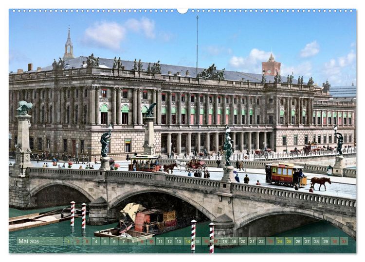 Produktbild: Berlin zur Kaiserzeit &ndash; Fotos neu restauriert und detailkoloriert (Wandkalender 2026 DIN A2 quer), CALVENDO Monatskalender