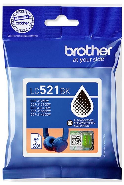 Produktbild: Brother Druckerpatrone LC521BK - Schwarz - original - K Original Schwarz LC521BK