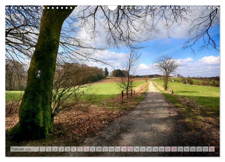 Produktbild: Idyllische Wanderwege im Bergischen Land (Wandkalender 2026 DIN A3 quer), CALVENDO Monatskalender