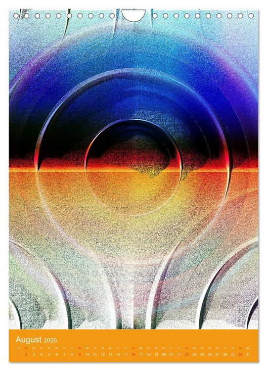 Produktbild: Digitale Kunst - rund und bunt (Wandkalender 2026 DIN A4 hoch), CALVENDO Monatskalender