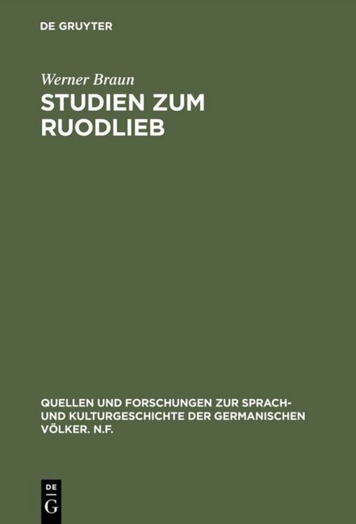 Produktbild: Studien zum Ruodlieb
