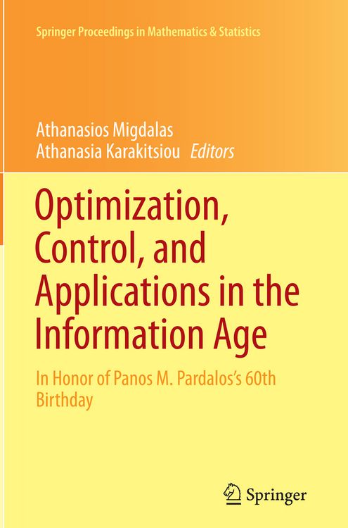 Produktbild: Optimization, Control, and Applications in the Information Age