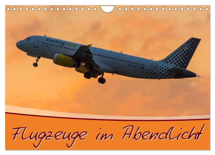 Produktbild: Flugzeuge im Abendlicht (Wandkalender 2026 DIN A4 quer), CALVENDO Monatskalender