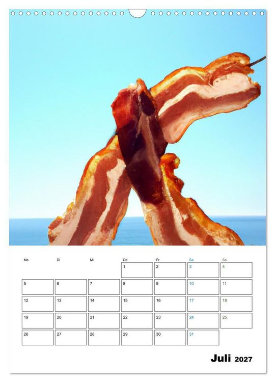 Produktbild: Bacon Kalender - Wir lieben Bacon (Wandkalender 2027 DIN A3 hoch), CALVENDO Monatskalender