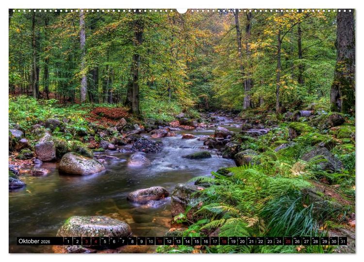 Produktbild: Harz Landschaften (hochwertiger Premium Wandkalender 2026 DIN A2 quer), Kunstdruck in Hochglanz