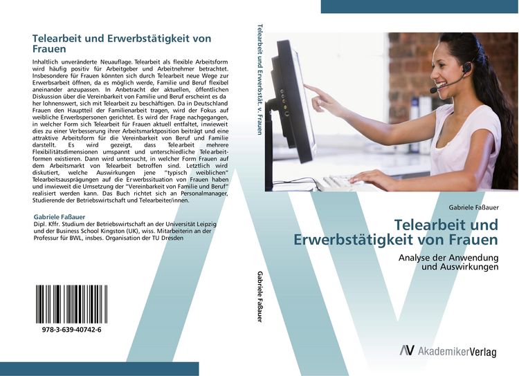 Produktbild: Telearbeit und Erwerbst&auml;tigkeit von Frauen