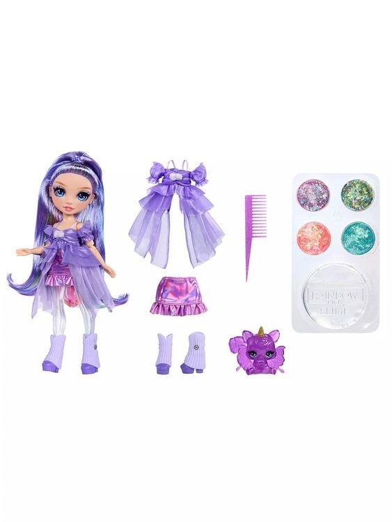 Produktbild: MGA Puppe Rainbow High Shimmers with Slime Fashion Doll Violett