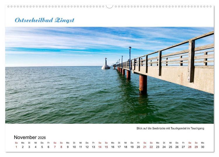 Produktbild: Panorama-Blick Fischland-Darss-Zingst (Wandkalender 2026 DIN A2 quer), CALVENDO Monatskalender
