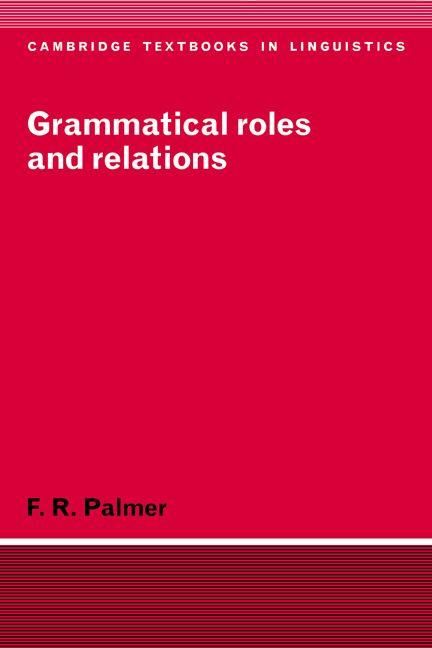 Produktbild: Grammatical Roles and Relations