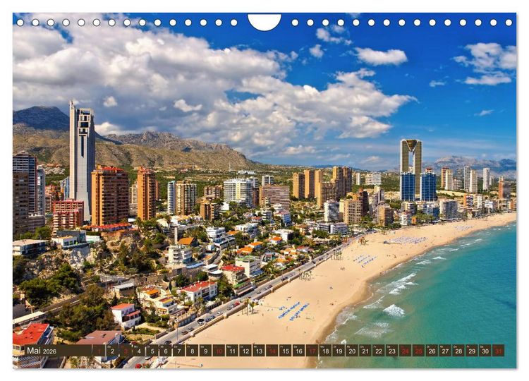Produktbild: Costa Blanca - Die wei&szlig;e K&uuml;ste Spaniens (Wandkalender 2026 DIN A4 quer), CALVENDO Monatskalender
