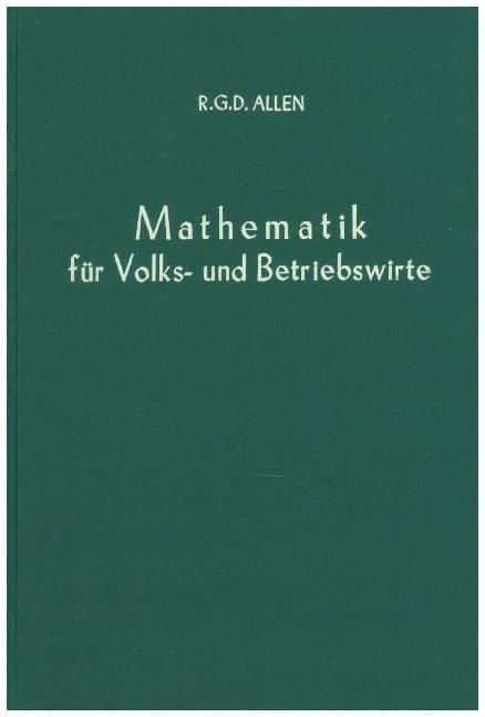 Produktbild: Mathematik f&uuml;r Volks- und Betriebswirte.