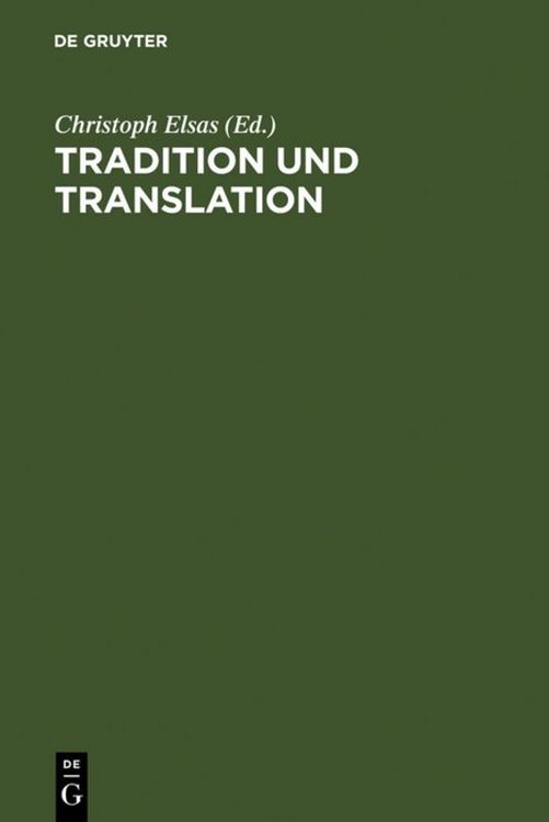 Produktbild: Tradition und Translation