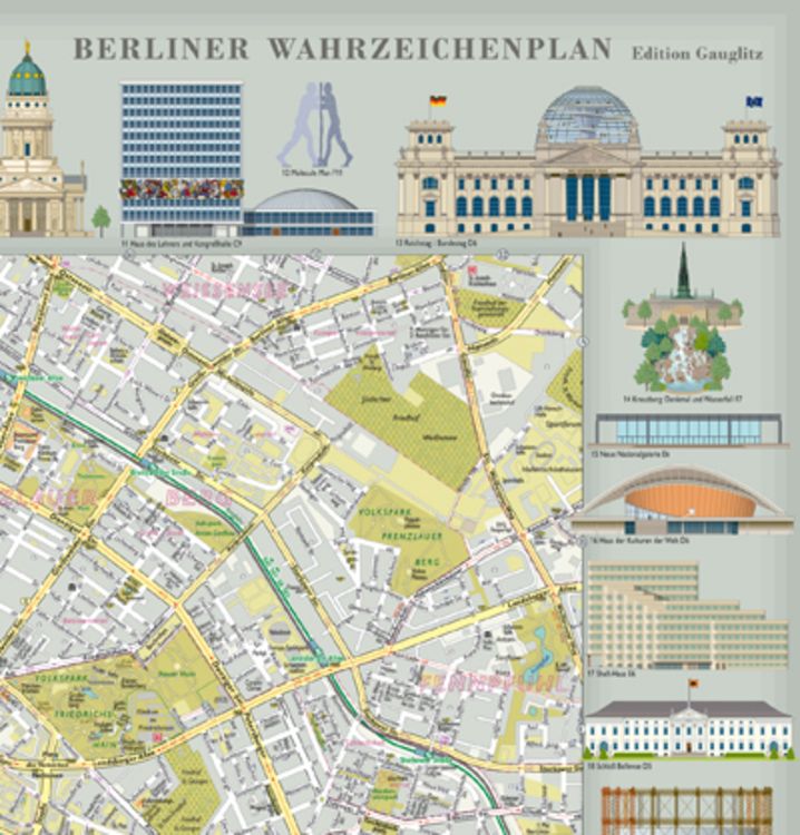 Produktbild: Berliner Wahrzeichenplan