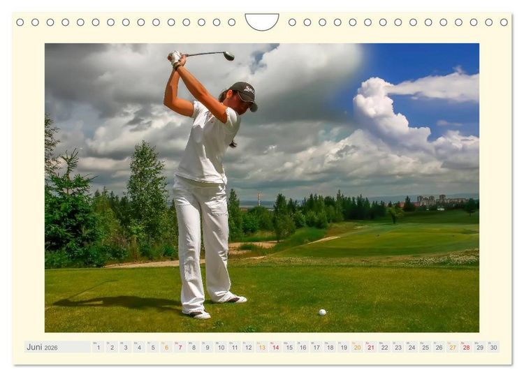 Produktbild: Golf - meine Leidenschaft (Wandkalender 2026 DIN A4 quer), CALVENDO Monatskalender
