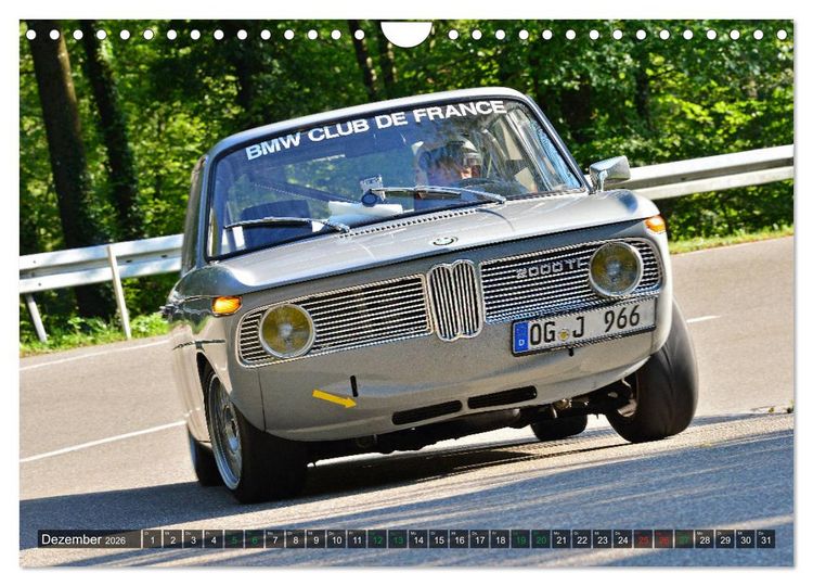 Produktbild: OLDTIMER BERGRENNEN - BMW Fahrzeuge (Wandkalender 2026 DIN A4 quer), CALVENDO Monatskalender