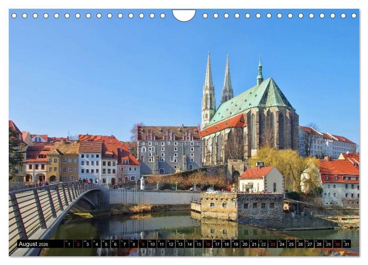Produktbild: G&ouml;rlitz - Die Perle Niederschlesiens (Wandkalender 2026 DIN A4 quer), CALVENDO Monatskalender