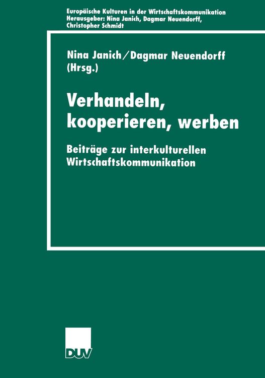Produktbild: Verhandeln, kooperieren, werben