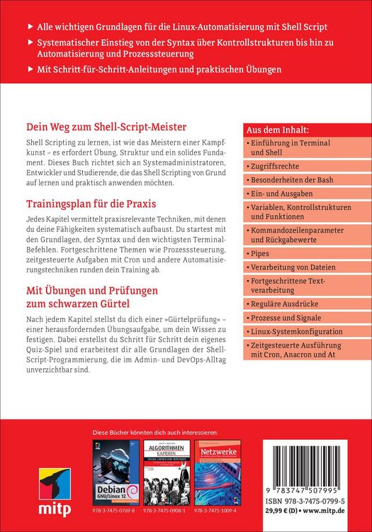 Produktbild: Shell Script Programmierung kapieren und trainieren