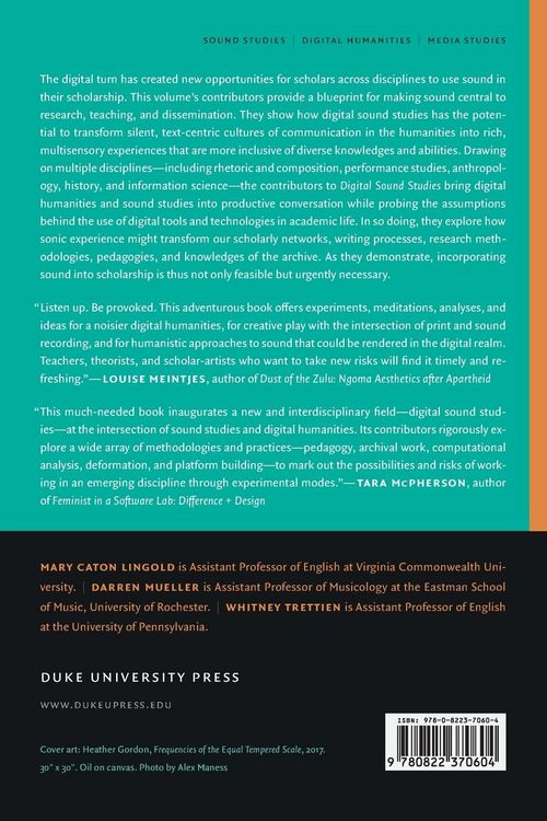 Produktbild: Digital Sound Studies