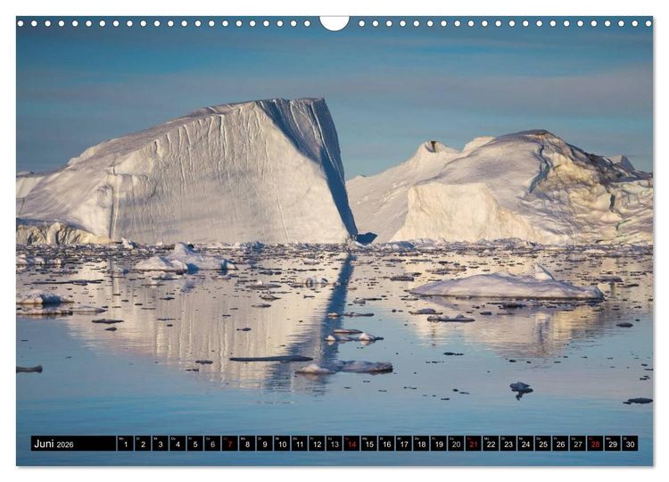 Produktbild: Ilulissat Eisfjord, Gr&ouml;nland. EIS - FORM UND LICHT (Wandkalender 2026 DIN A3 quer), CALVENDO Monatskalender