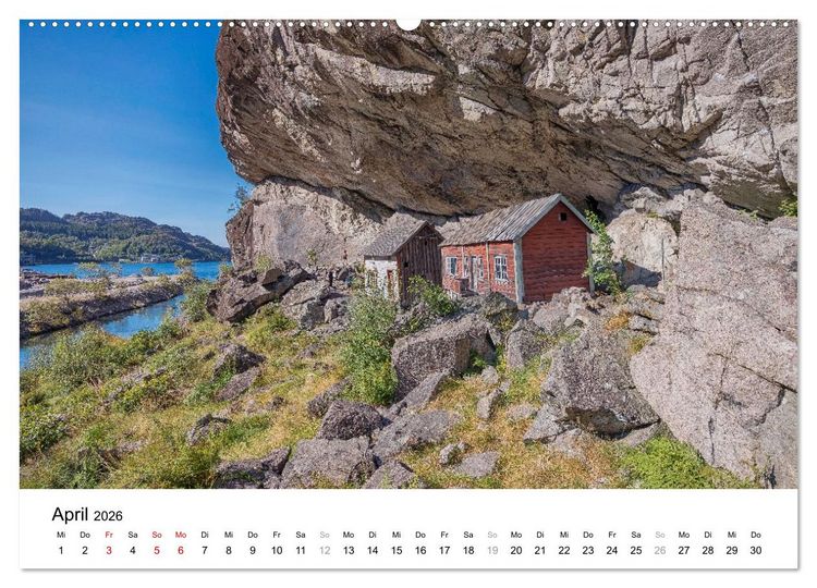 Produktbild: Norwegen - Magie aus Licht und Landschaft (Wandkalender 2026 DIN A2 quer), CALVENDO Monatskalender