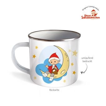 Produktbild: Tr&ouml;tsch Unser Sandm&auml;nnchen Emaille Becher Tasse Sandmann