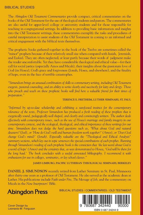 Produktbild: Abingdon Old Testament Commentary - Hosea, Joel, Amos, Obadiah, Jonah, Micah