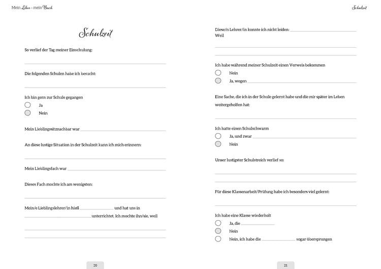 Produktbild: Mein Leben &ndash; mein Buch
