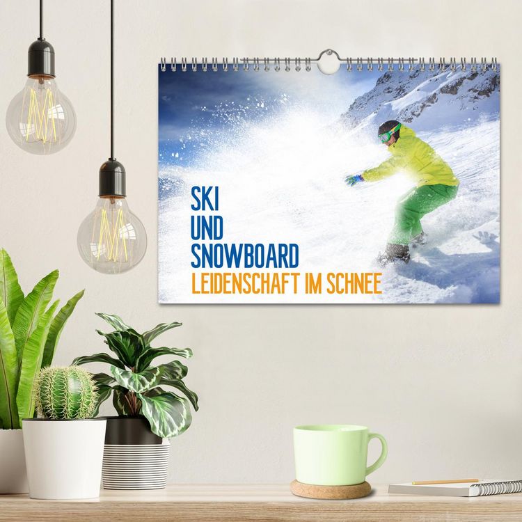 Produktbild: Ski und Snowboard - Leidenschaft im Schnee (Wandkalender 2026 DIN A4 quer), CALVENDO Monatskalender