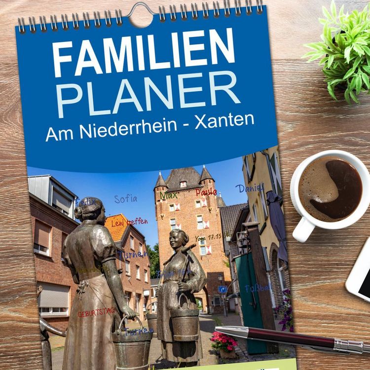 Produktbild: Familienplaner 2026 - Am Niederrhein - Xanten mit 5 Spalten (Wandkalender, 21 x 45 cm) CALVENDO