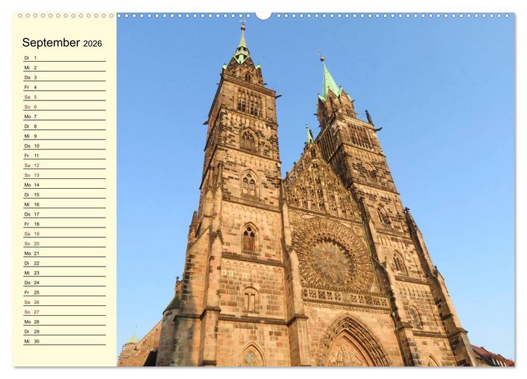 Produktbild: N&uuml;rnbergs Altstadt erleben (Wandkalender 2026 DIN A2 quer), CALVENDO Monatskalender