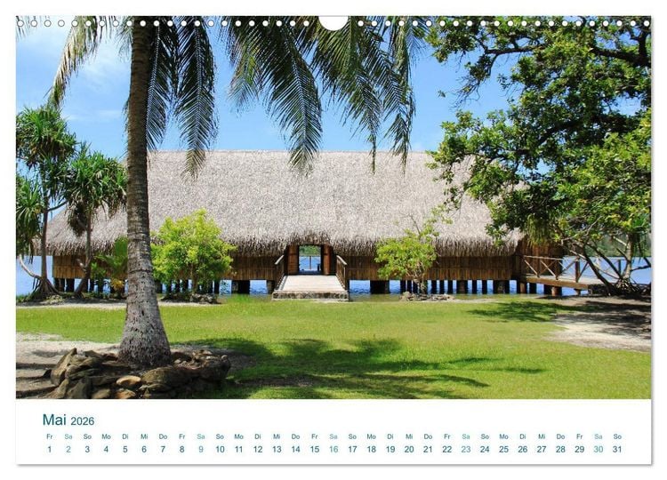 Produktbild: S&uuml;dsee-Insel Huahine - Paradies am Ende der Welt (Wandkalender 2026 DIN A3 quer), CALVENDO Monatskalender