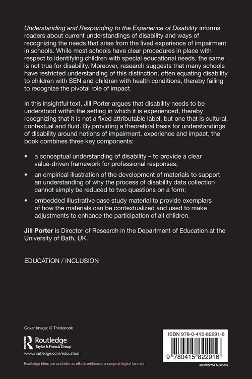 Produktbild: Understanding and Responding to the Experience of Disability