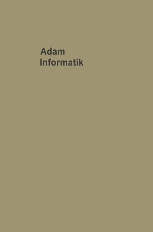Produktbild: Informatik Probleme der Mit- und Umwelt