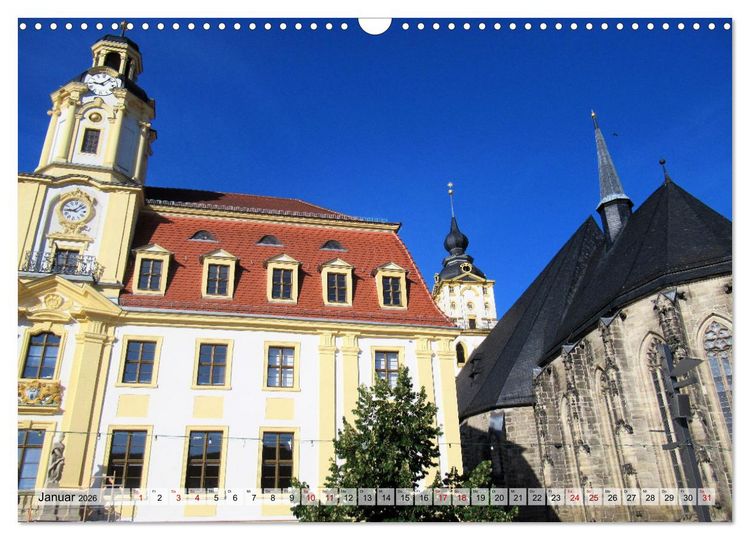 Produktbild: Burgenlandkreis - Naumburg, Wei&szlig;enfels, Zeitz (Wandkalender 2026 DIN A3 quer), CALVENDO Monatskalender