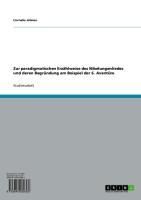 Produktbild: Zur paradigmatischen Erz&auml;hlweise des Nibelungenliedes und deren Begr&uuml;ndung am Beispiel der 6. Avent&uuml;re