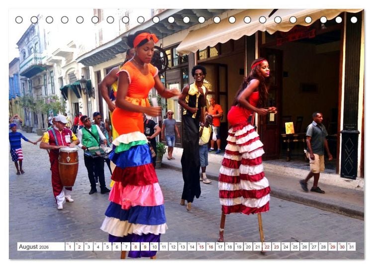 Produktbild: Let's dance in Cuba - Stelzent&auml;nzer in Havanna (Tischkalender 2026 DIN A5 quer), CALVENDO Monatskalender