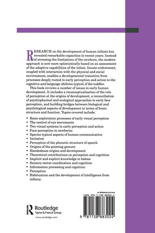 Produktbild: The Development Of Sensory, Motor And Cognitive Capacities In Early Infancy