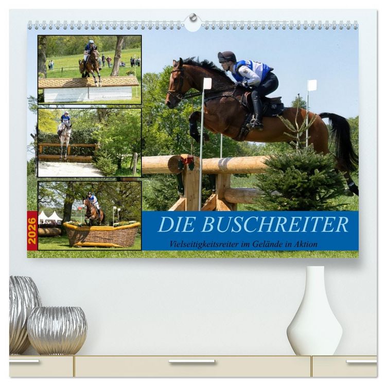 Produktbild: Die Buschreiter (hochwertiger Premium Wandkalender 2026 DIN A2 quer), Kunstdruck in Hochglanz