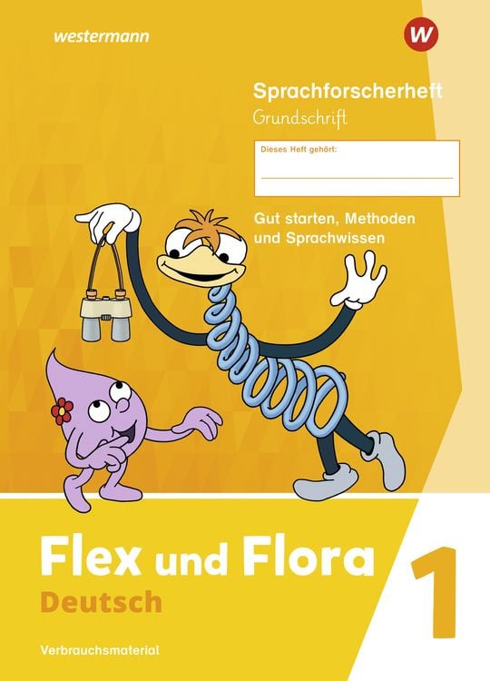 Produktbild: Flex und Flora 1. Sprachforscherheft 1 GS (Grundschrift)