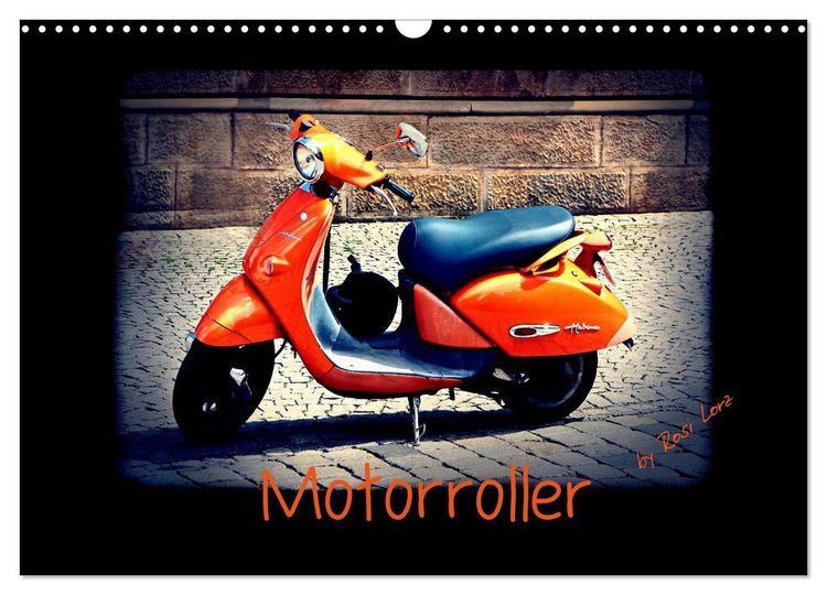 Produktbild: Motorroller (Wandkalender 2026 DIN A3 quer), CALVENDO Monatskalender