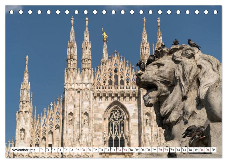 Produktbild: Italien - Mailand (Tischkalender 2026 DIN A5 quer), CALVENDO Monatskalender